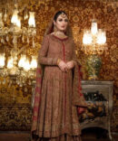 Traditional Embellished Ensemble with a Handcrafted Shawl