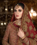 Traditional Embellished Ensemble with a Handcrafted Shawl