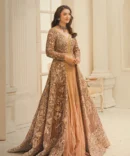 Walima Dress in Plum Bridal Gown Lehenga