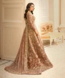 Walima Dress in Plum Bridal Gown Lehenga