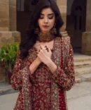 Red Bridal Lehenga and Kameez Pakistani Wedding Dress