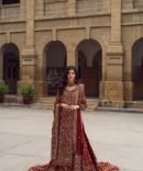 Red Bridal Lehenga and Kameez Pakistani Wedding Dress