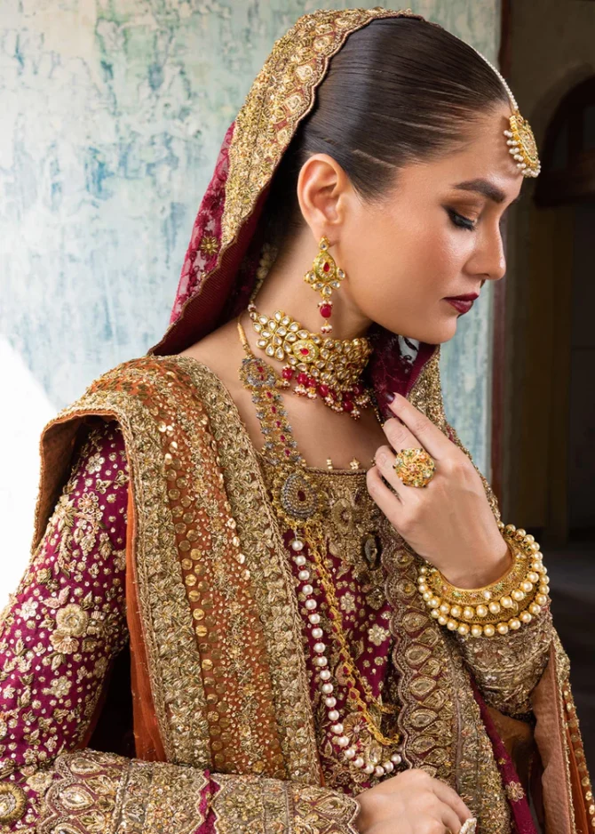 Wedding Lehenga Kameez Dupatta Pakistani Bridal Dress