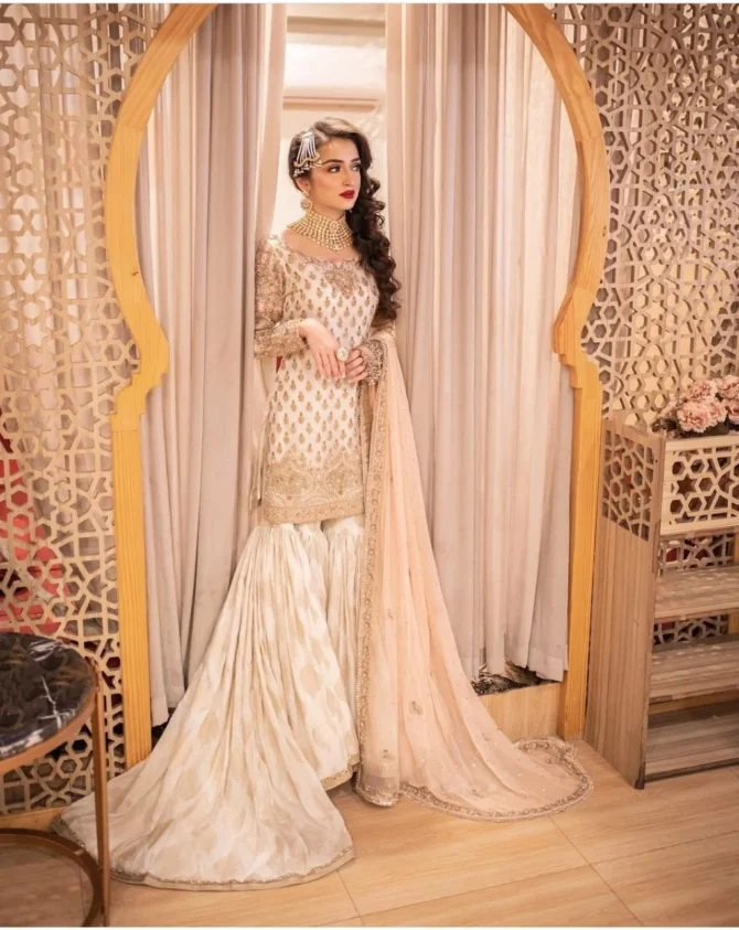 Beautiful Gharara Dress for Nikkah