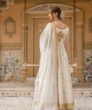 Nikkah Dress in Pishwas Frock Dupatta and Sharara Style