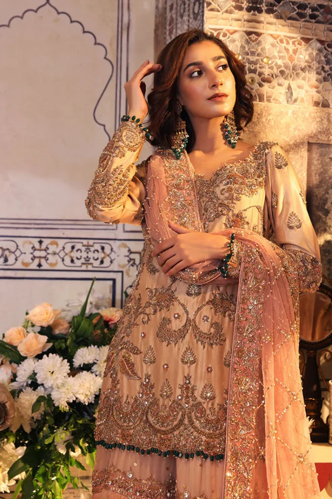 Royal Pakistani Bridal Gharara with Kameez and Dupatta FOR Nikkah