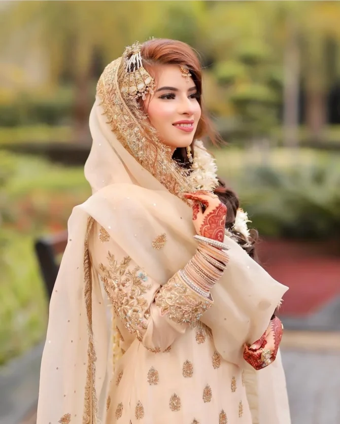 Bridal Gharara Dress for Nikah Elegant Hand Embroidered Ensemble